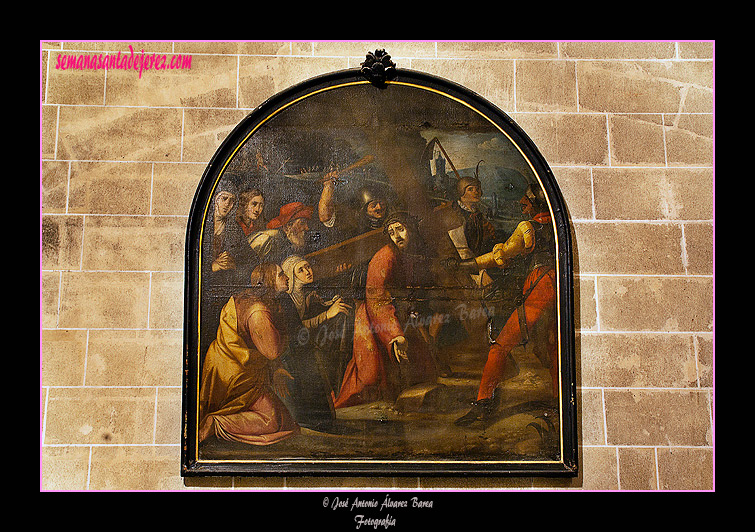 Lienzo de Jesús con la Cruz (Capilla de la Encarnación - Iglesia de San Miguel)