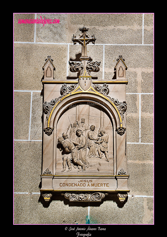 1º Estación (Via Crucis de la Iglesia de San Miguel)
