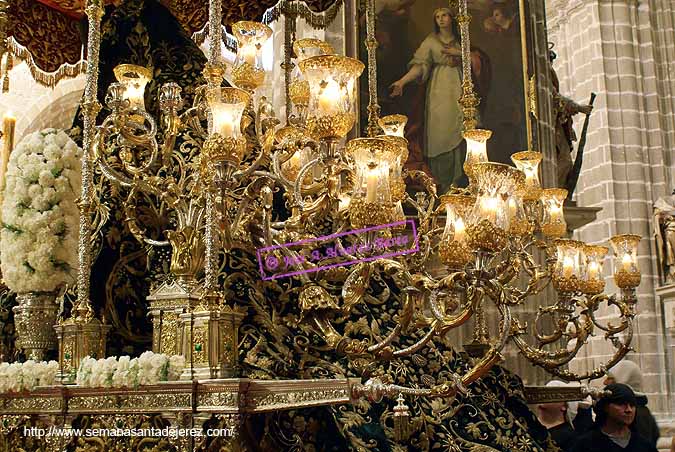 Candelabros de cola del Paso de Palio de María Santísima de la Esperanza 