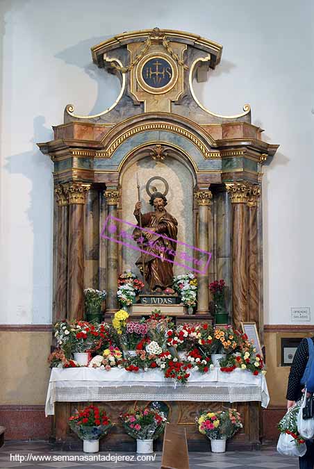 Altar de San Judas en la Iglesia Conventual de San Francisco