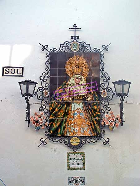 Azulejo de Nuestra Se&ntilde;ora de la Esperanza (Capilla de la Yedra) 