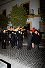Traslado de las Sagradas Imágenes de la Hermandad de la Buena Muerte a la Iglesia de la Victoria para la celebración de los Cultos Cuaresmales (2 de marzo de 2011)