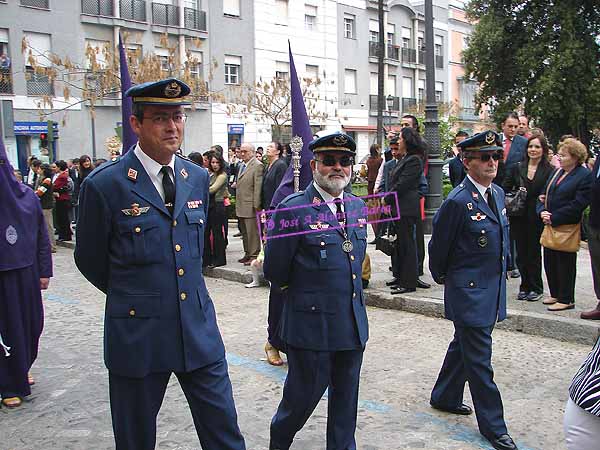 Representación del Ejército del Aire en la presidencia de Paso de la Hermandad de Nuestra Sra. de Loreto