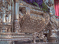 Detalle del frontal de la canastilla del Paso de Nuestra Señora de Loreto