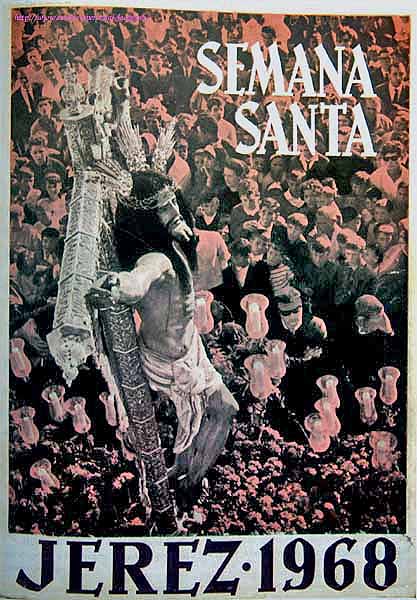 Cartel Oficial de la Semana Santa de Jerez del año 1968