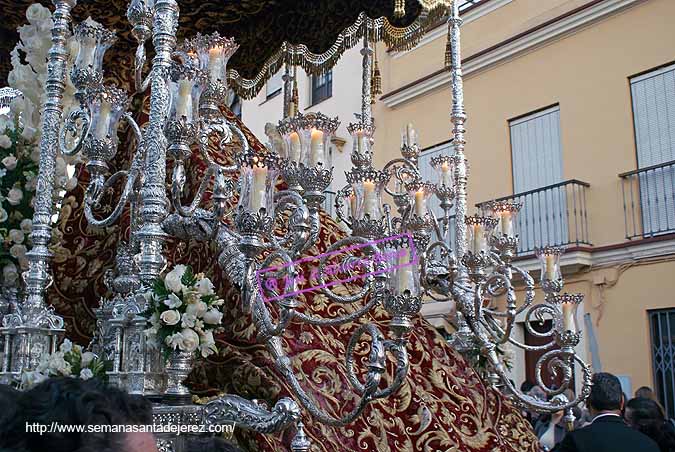 Candelabros de cola del paso de palio de María Santísima del Valle 