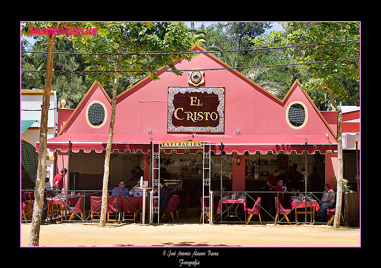 Caseta de la Hermandad del Cristo de la Expiración. Feria del Caballo 2012