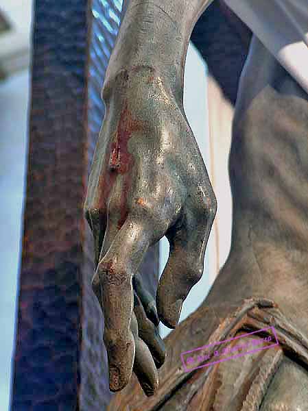 Mano derecha del Sant&iacute;simo Cristo del Sagrado Descendimiento