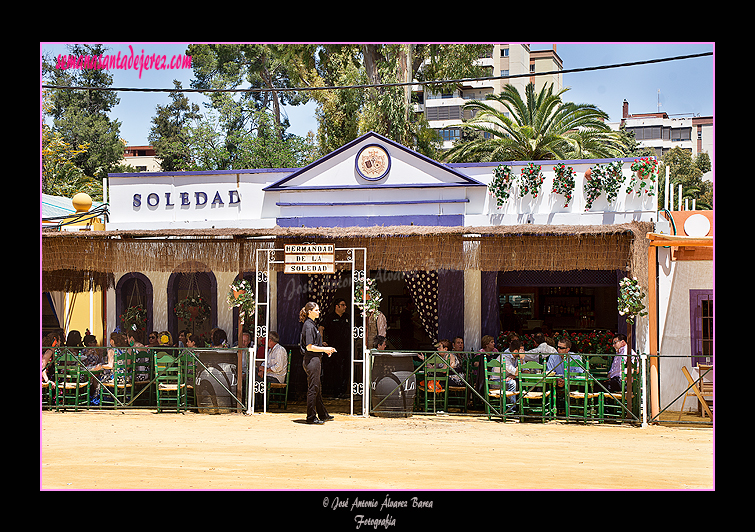 Caseta de la Hermandad de la Soledad. Feria del Caballo 2012