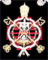 Escudo bordado en el Libro de Reglas de la Hermandad del Santo EntierroLibro de Reglas de la Hermandad del Santo Entierro