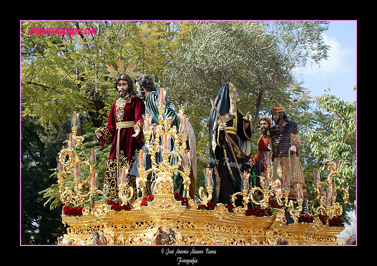 Paso de Misterio del Santísimo Cristo de la Clemencia en la Traición de Judas