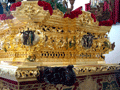Trasera de la canastilla del Paso de Mistrerio del Santisimo Cristo de la Clemencia