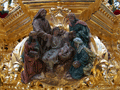 Cartela de la canastilla del Paso de Misterio del Santísimo Cristo de la Clemencia en la Traición de Judas