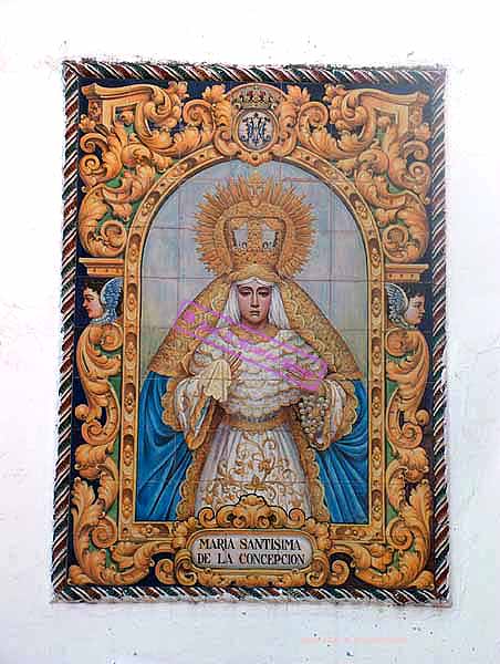 Azulejo de Mar&iacute;a Sant&iacute;sima de la Concepci&oacute;n