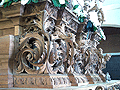 Frontal de la canastilla del paso de María Santísima del Consuelo antes de dorar