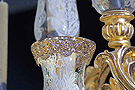Coronillas de las tulipas de los candelabros del paso de María Santísima del Consuelo