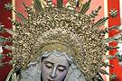 Detalle de la ráfaga de María Santísima del Consuelo