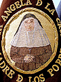 Detalle del Banderín de Santa Angela de la Cruz de la Hermandad del Consuelo
