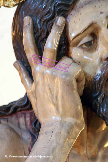 Mano derecha del Santisimo Cristo de Humildad y Paciencia