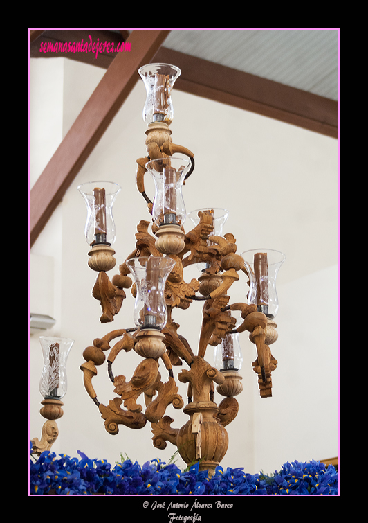 Candelabro del paso de Misterio de Nuestro Señor de la Pasión