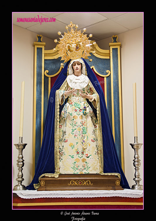 Angustia de María, Madre de la Iglesia