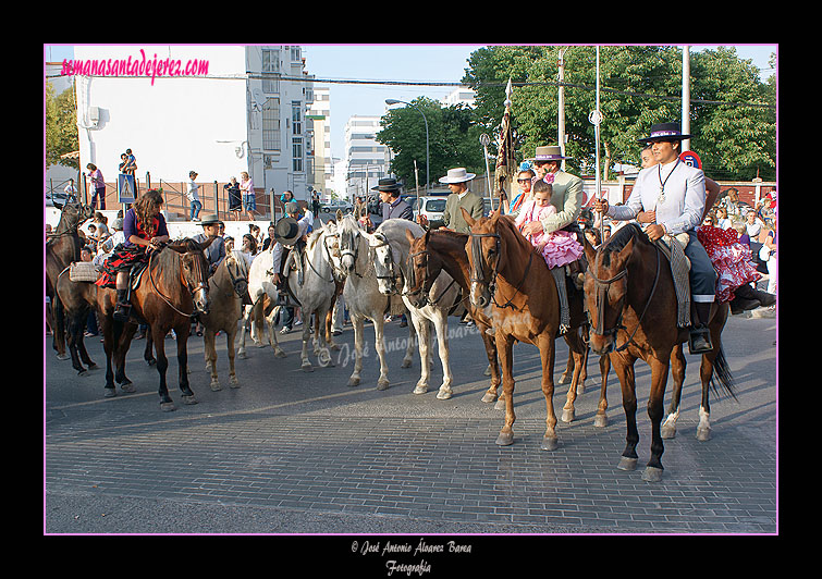 Regreso de la Hermandad del Rocío de Jerez de la Frontera