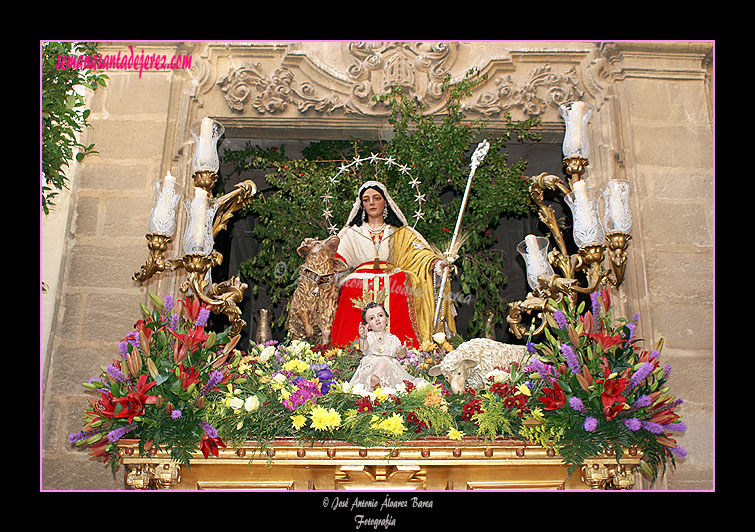 Traslado de la Divina Pastora para el Corpus