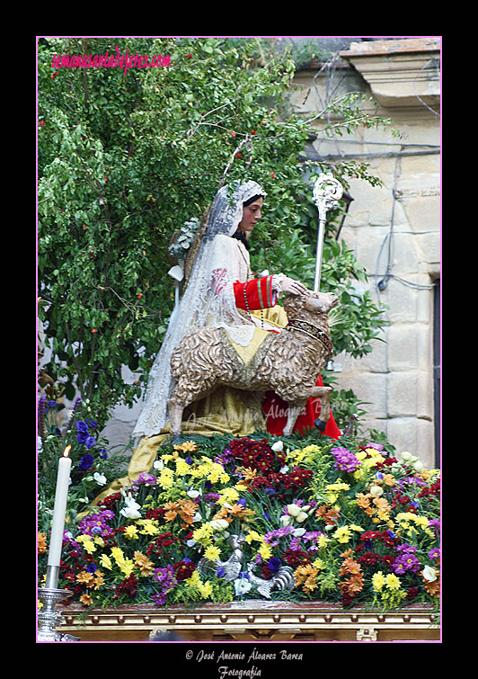 Traslado de la Divina Pastora para el Corpus