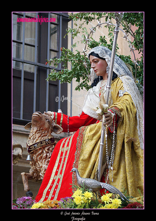 Traslado de la Divina Pastora para el Corpus
