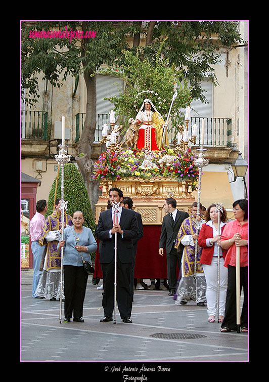 Traslado de la Divina Pastora para el Corpus