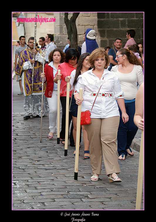 Traslado de la Divina Pastora para el Corpus