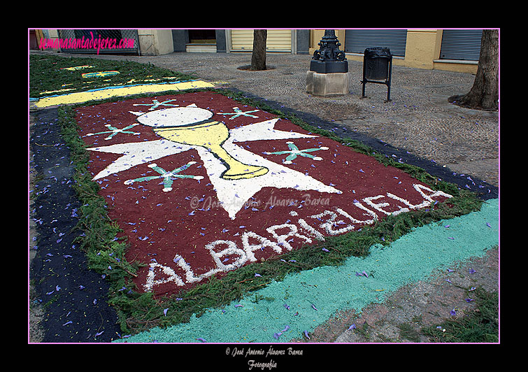 Alfombra para el Corpus Christi