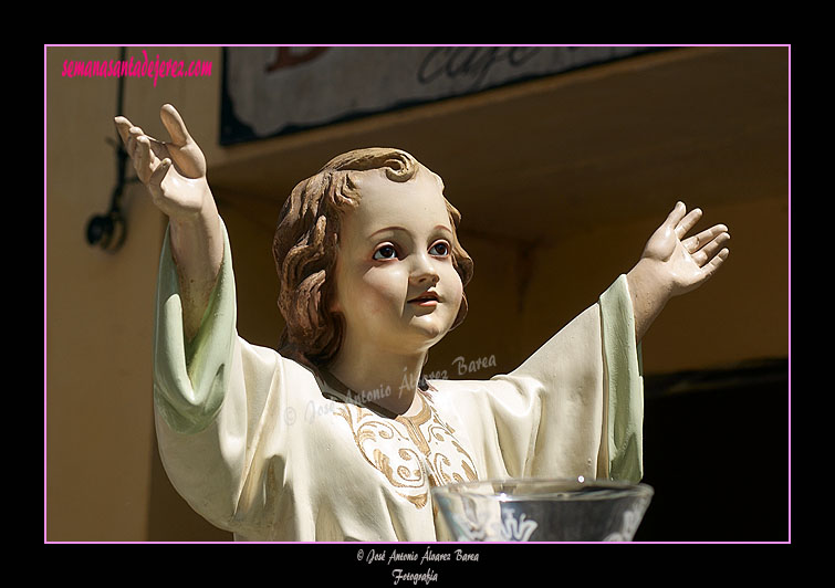 Procesión del Niño Jesús (Hdad. Buena Muerte) para el Altar de Corpus