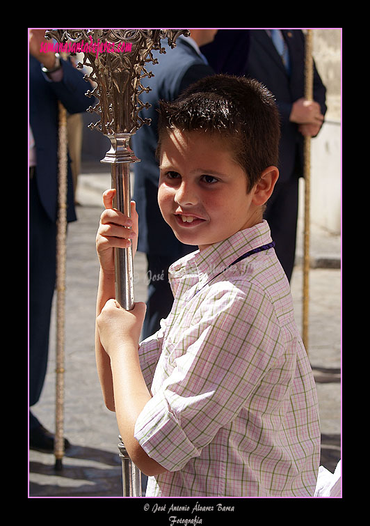 Procesión del Niño Jesús (Hdad. Buena Muerte) para el Altar de Corpus