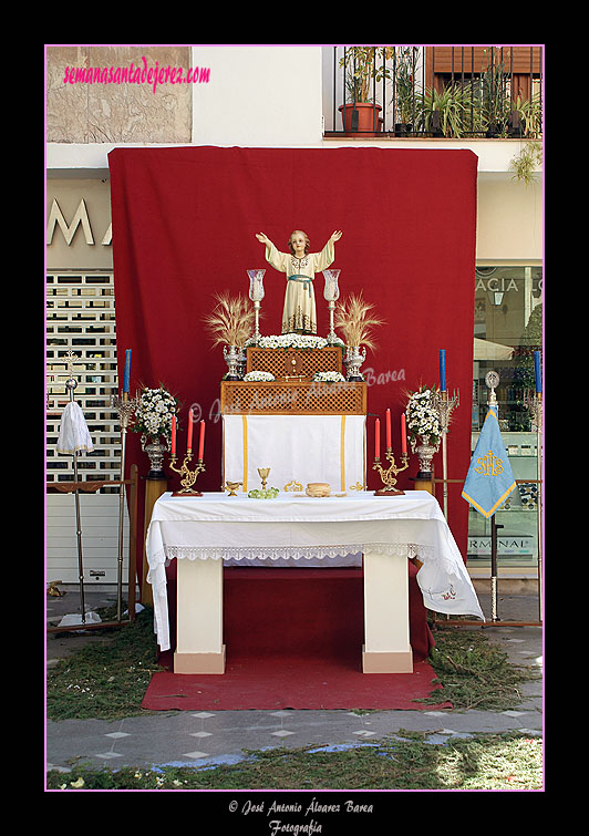 Altar para el Corpus Christi