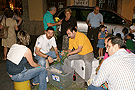Montaje de alfombras para el Corpus