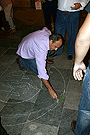 Montaje de alfombras para el Corpus