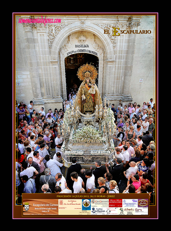 Cartel de la Salida Procesional de Nuestra Señora del Carmen Coronada del año 2012