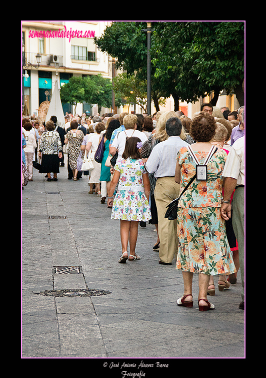 Acompañantes de la procesión de la Virgen del Carmen