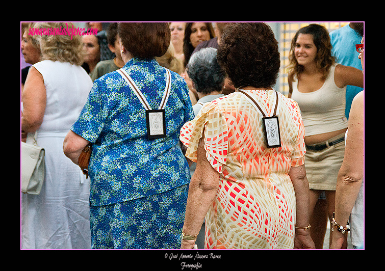 Acompañantes de la procesión de la Virgen del Carmen