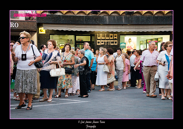 Acompañantes de la procesión de la Virgen del Carmen