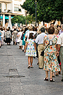 Acompañantes de la procesión de la Virgen del Carmen